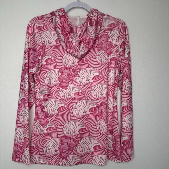 Jean-Pierre Klifa Beach Hoodie Size M  Pullover Pink Rip tide Golf - Picture 2 of 9